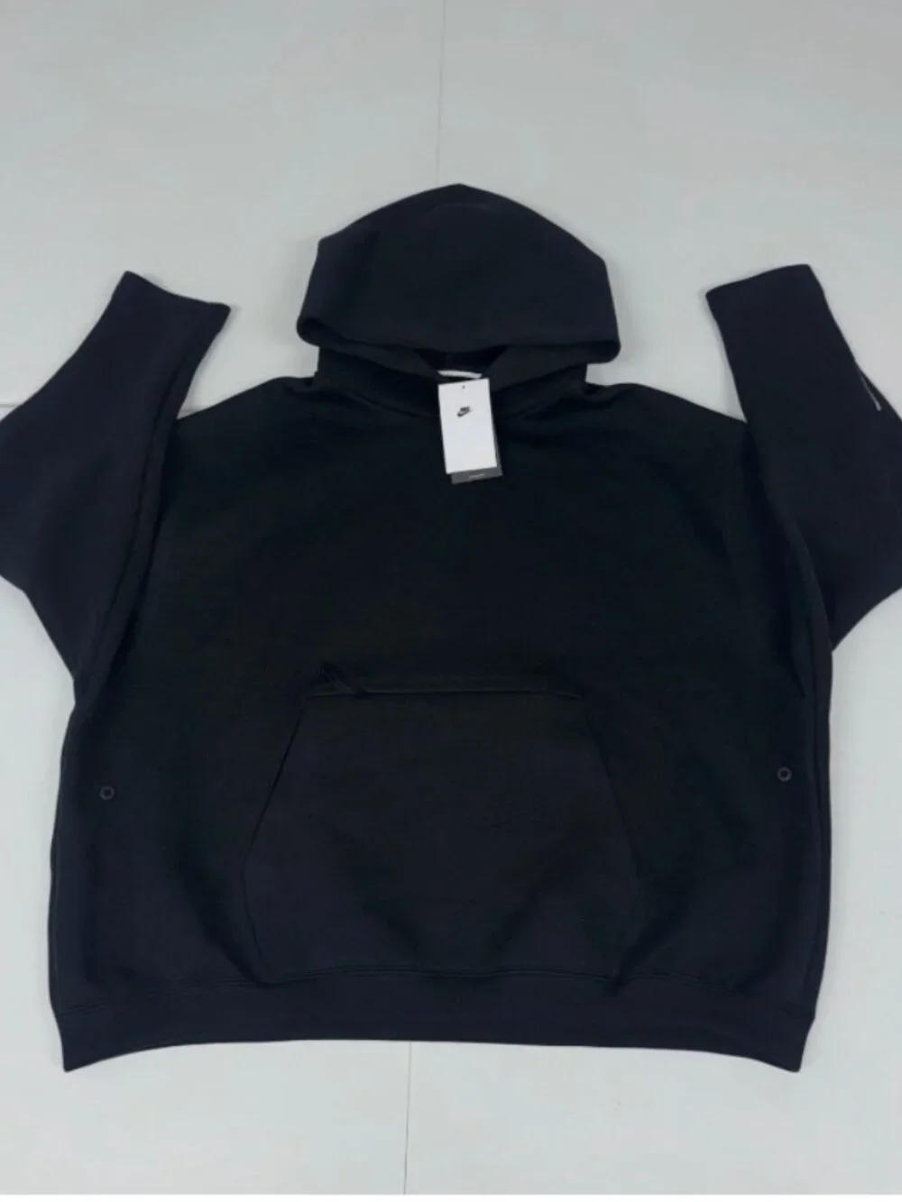 Nike Tech Fleece Oversized Heavyweight Black Hoodie Men’s Size Small HV6535-010